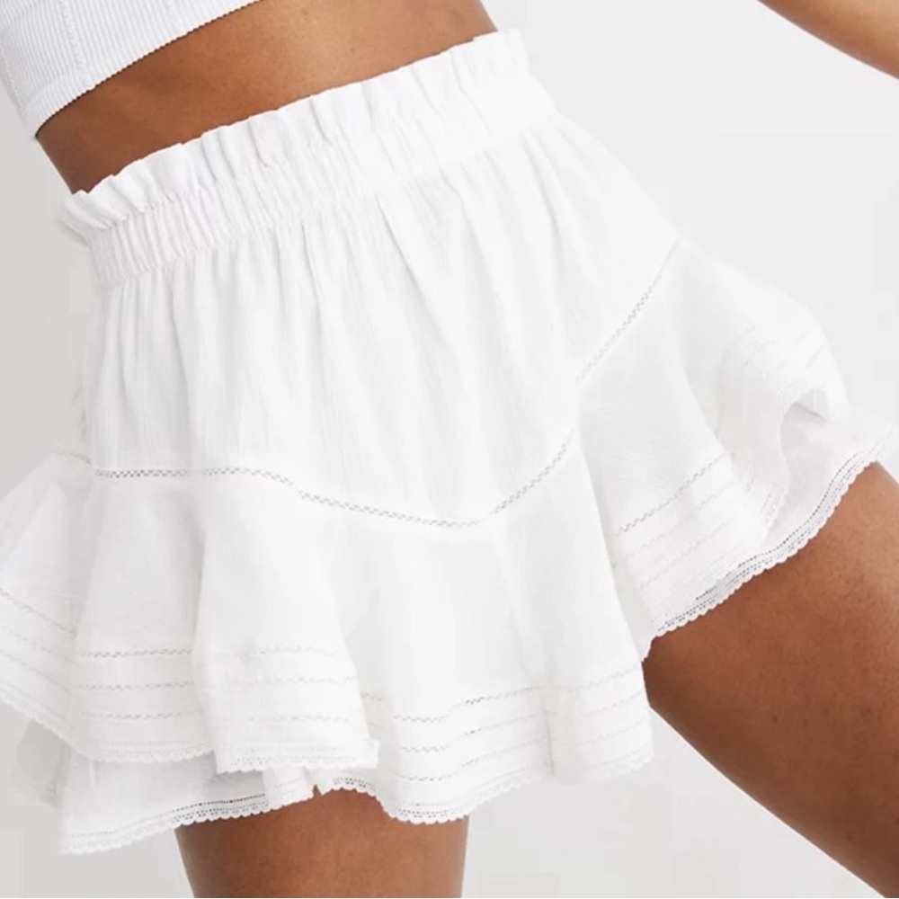 White Aerie Ruffle Skirt Size Small